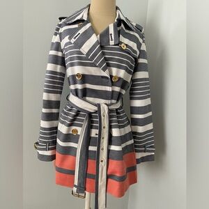 Michael Kors striped trench coat